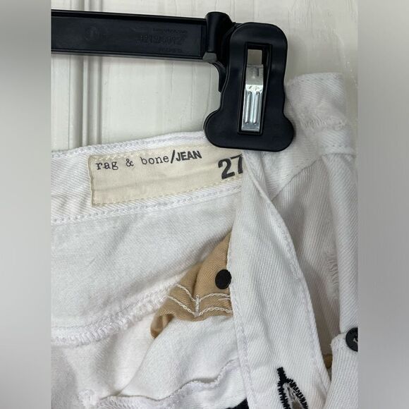 Rag Bone Distressed White Denim Skirt size 27 - Picture 4 of 4